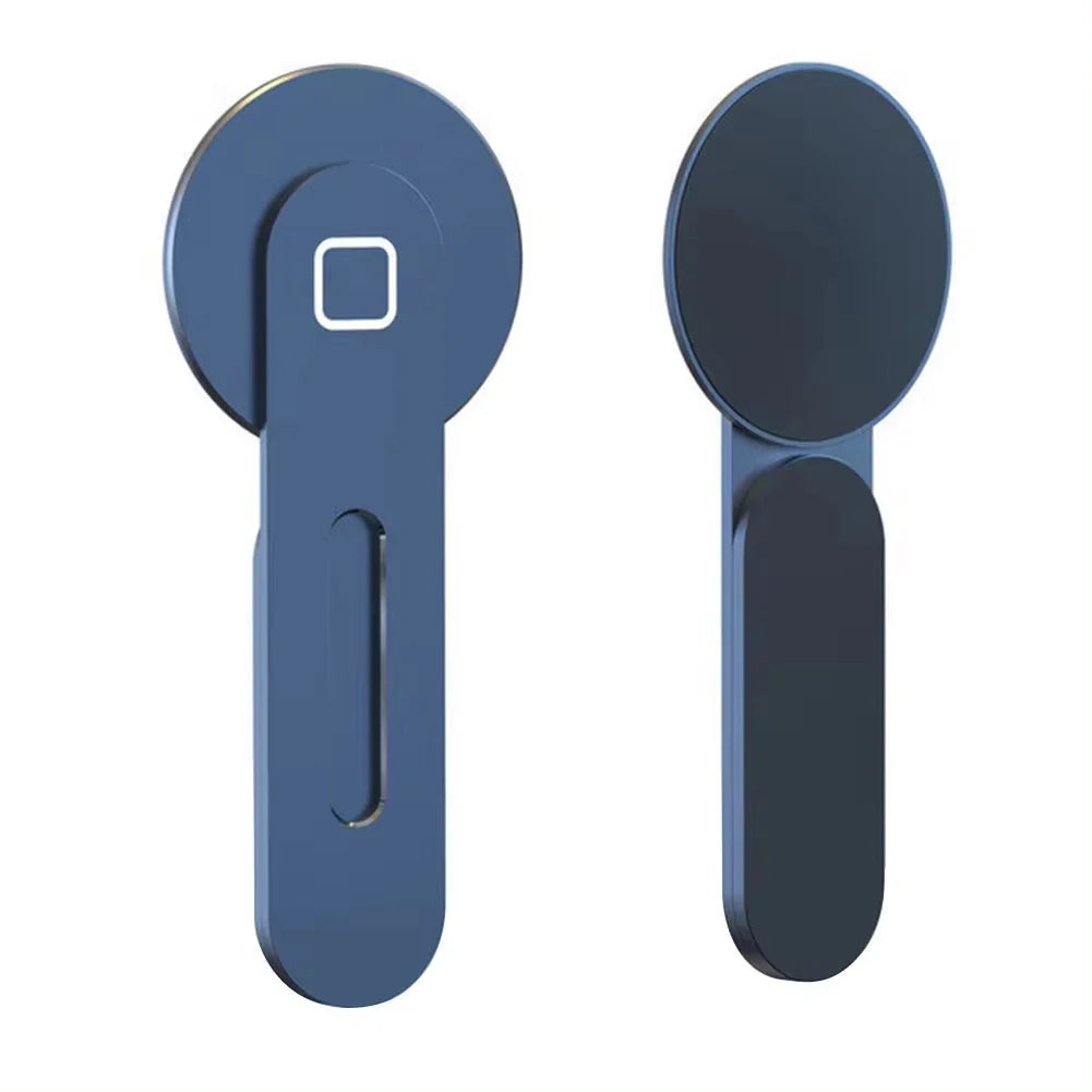 Revolutionize Your Workspace with the Metal Expansion Phone Stand - Magnetic Folding Holder with 15W Fast Charging for Laptops and Tesla Vehicles