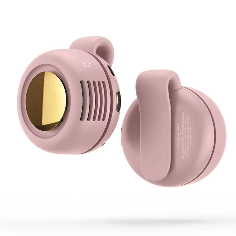 Stay Cool Anywhere: Portable USB Mini Fan with Hands-Free Neck Design and Bladeless Technology