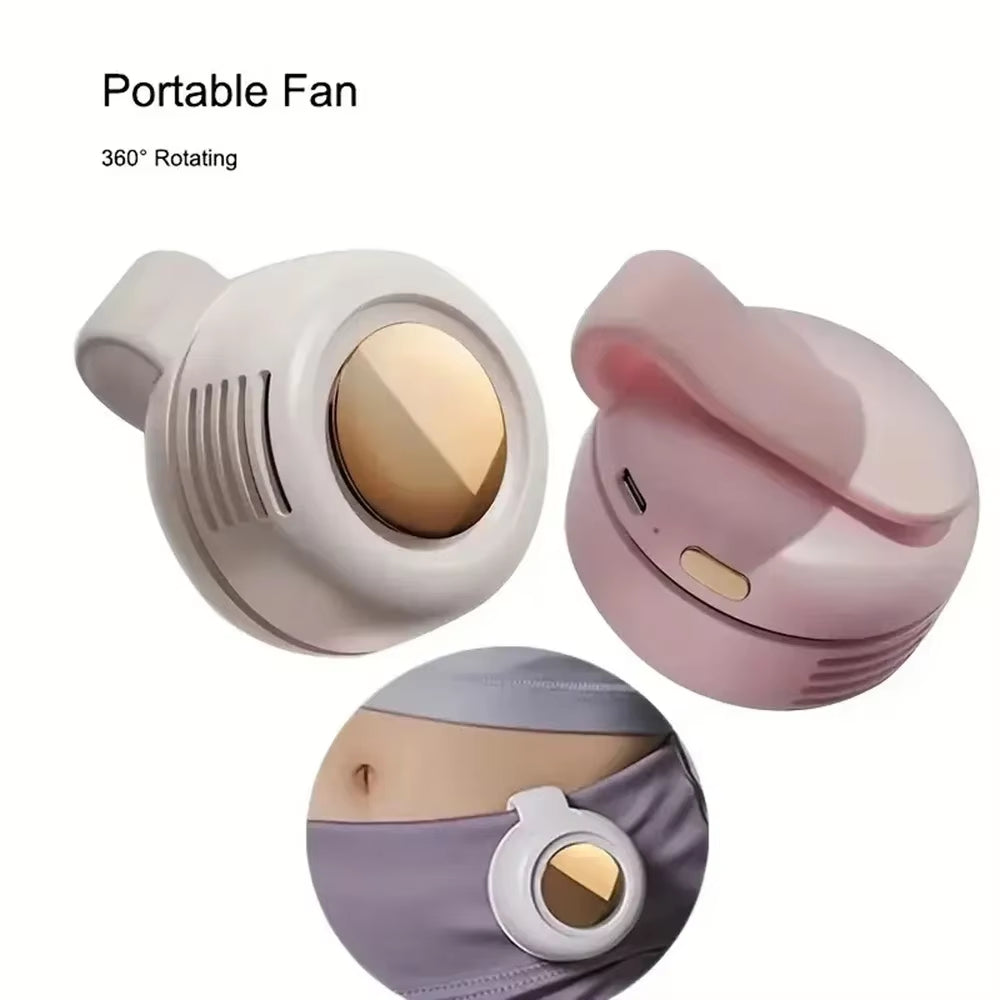 Stay Cool Anywhere: Portable USB Mini Fan with Hands-Free Neck Design and Bladeless Technology