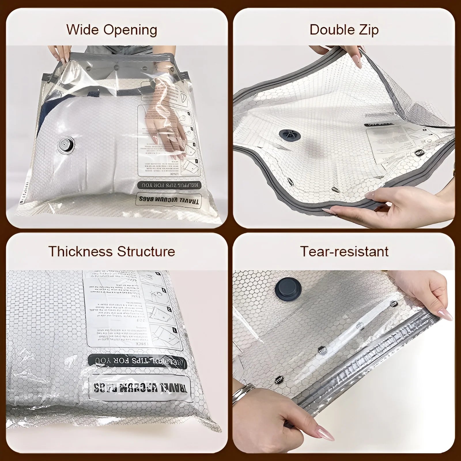 Revolutionize Your Travel Experience with the Cordless Compression Vacuum Set - 15 Pack with Rechargeable Air Pump for Effortless Packing!