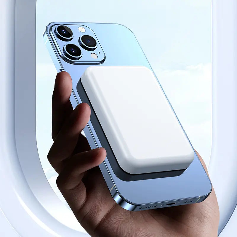 Ultra-Compact 5000mAh MagSafe Wireless Power Bank - Fast Charging for iPhone 12-17 Pro/Pro Max