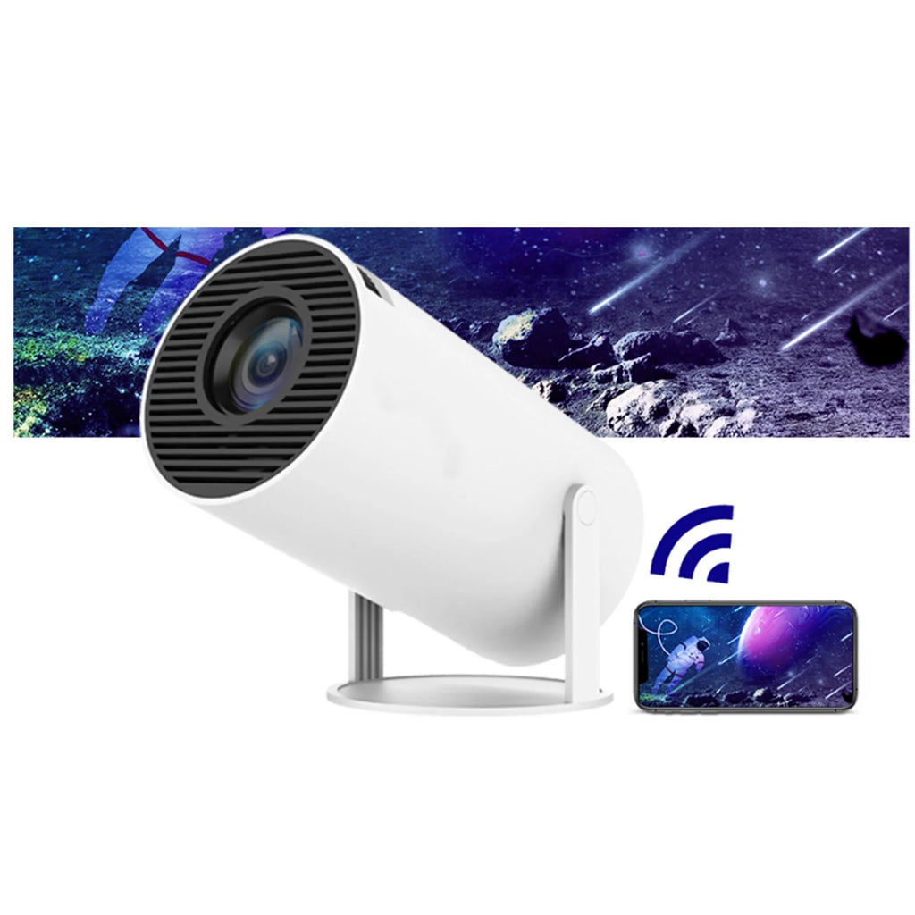 Experience Cinematic Magic Anywhere with Our Portable 4K Mini Projector Featuring WiFi 6 and Bluetooth Connectivity!